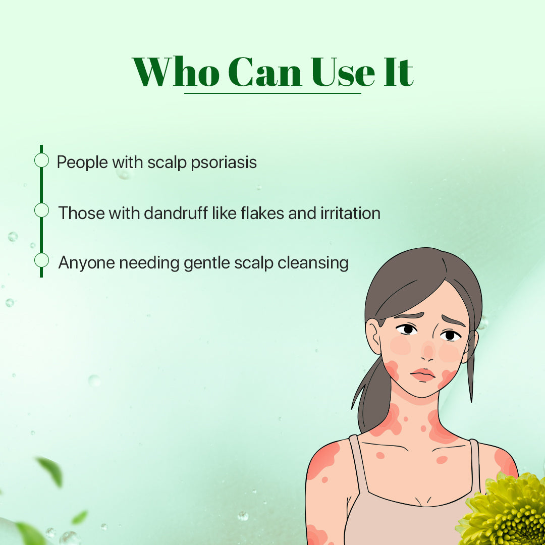 Herbal scalp care shampoo bottle