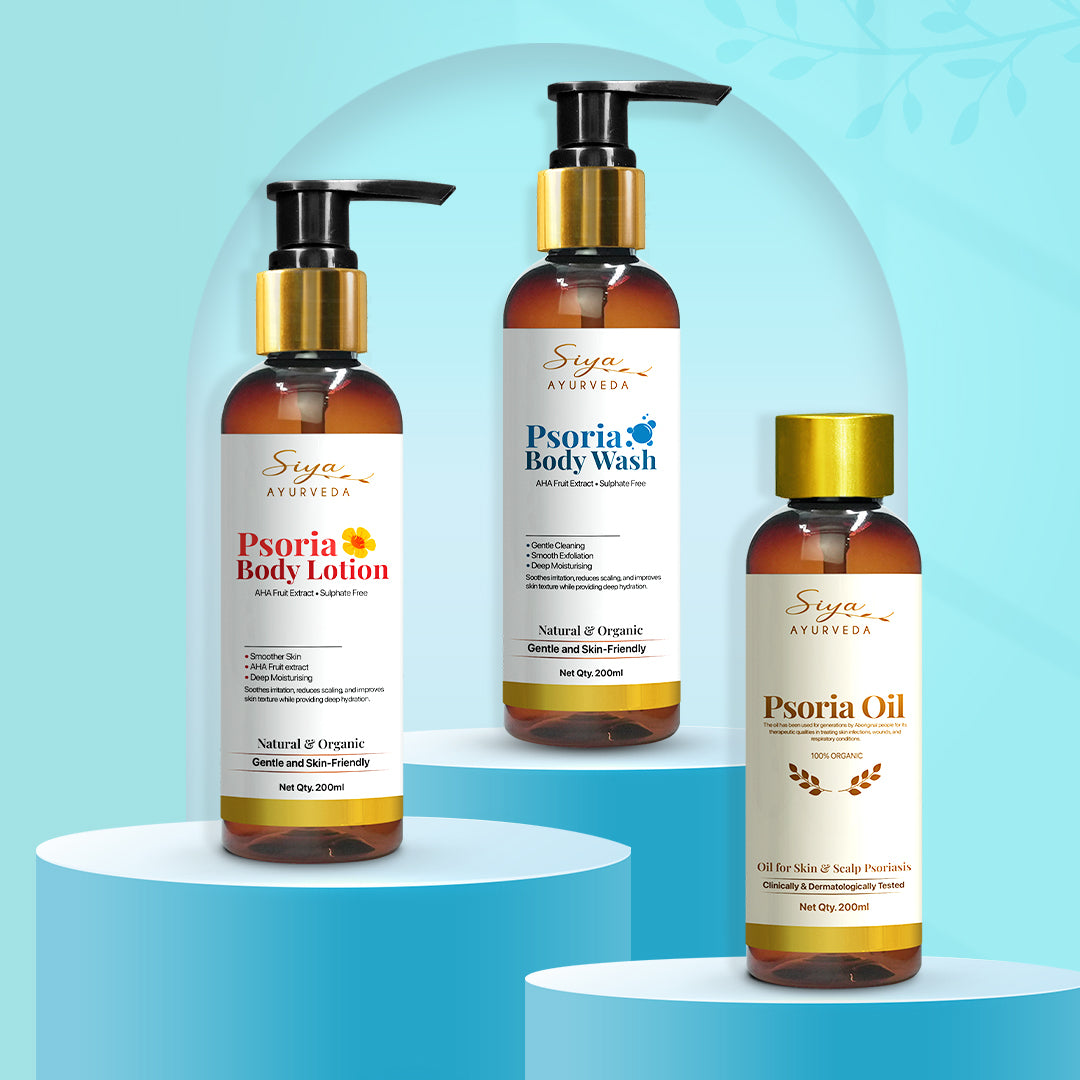 Psoria Body Wash + Lotion + Oil Kit